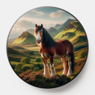 Scotland highlands Clydesdale horse PopSocket