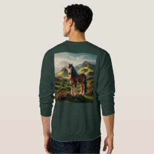 Scotland highlands Clydesdale horse Sweatshirt