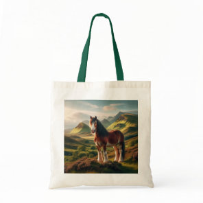 Scotland highlands Clydesdale horse Tote Bag