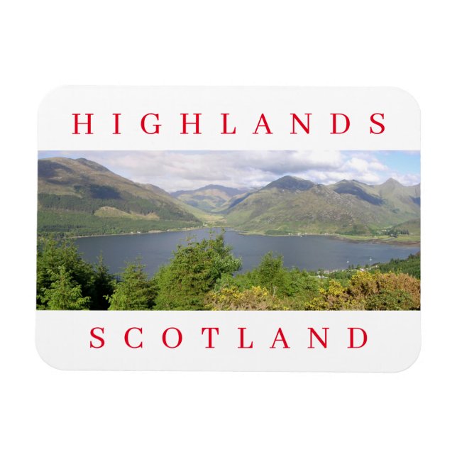 Scotland Highlands view fridge magnet (Horizontal)