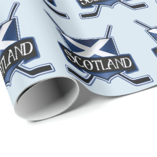 Scotland Ice Hockey Flag Gift Wrap