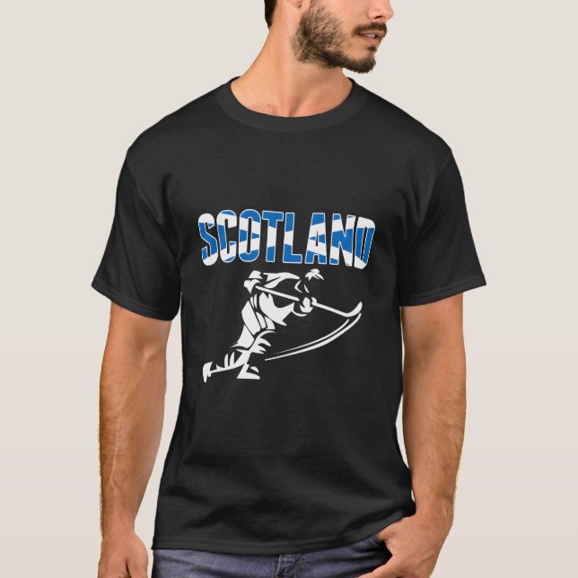 Scotland Ice Hockey Jersey Scottish Hockey Team Fa T-Shirt (Front)