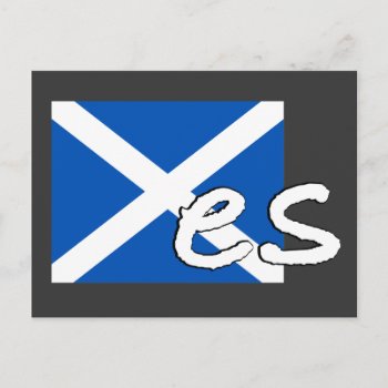 Scotland Independence: Scottish Flag Spells "yes"  Postcard by RWdesigning at Zazzle