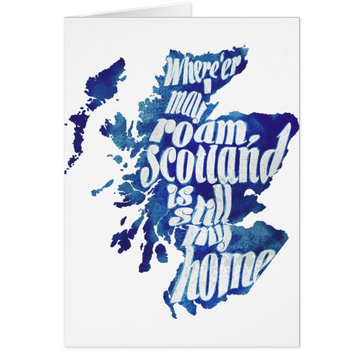 Scotland is my home cards (Front)
