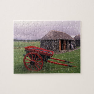 Scotland, Isle of Skye, Kilmuir. Rural landscape Jigsaw Puzzle