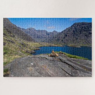 Skottland pussel - Loch Coruisk, ön Skye