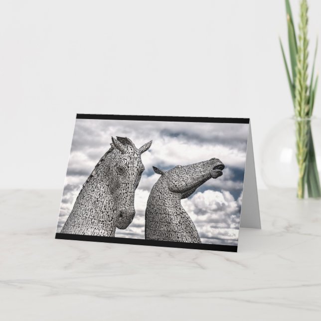scotland kelpies greeting card (Front)
