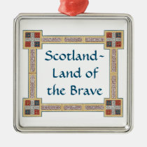 Scotland Land of the Brave with celtic knot border