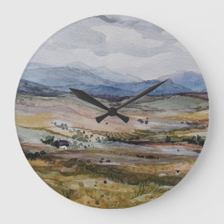 Scotland landscape  large clock