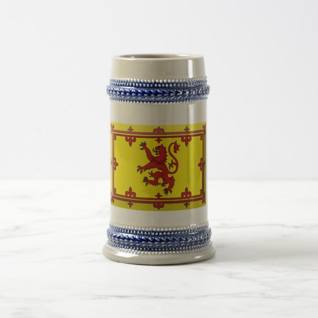 Scotland Lion Flag Jewel Beer Stein (Center)