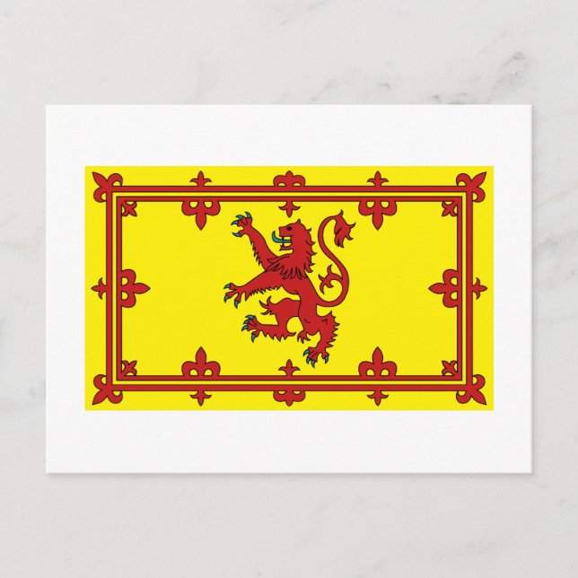 Scotland Lion Flag Postcard (Front)