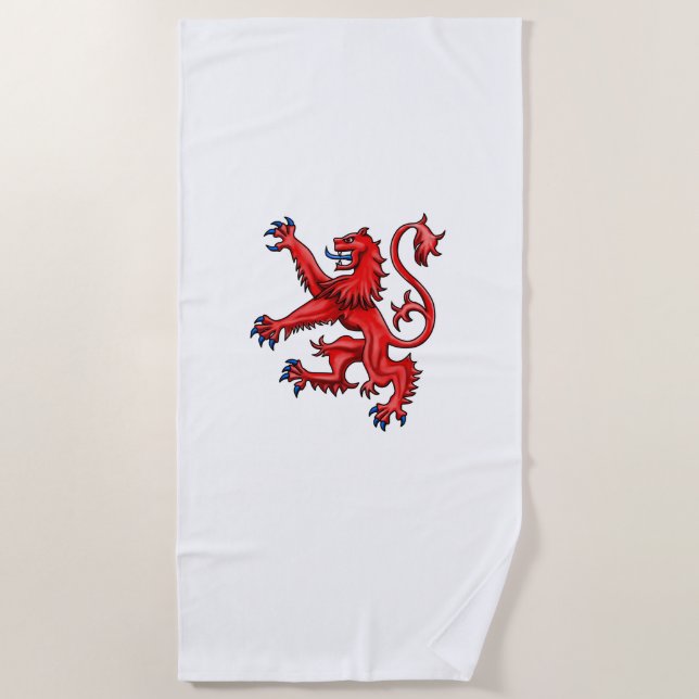 Scotland Lion Rampant Beach Towel (Front)