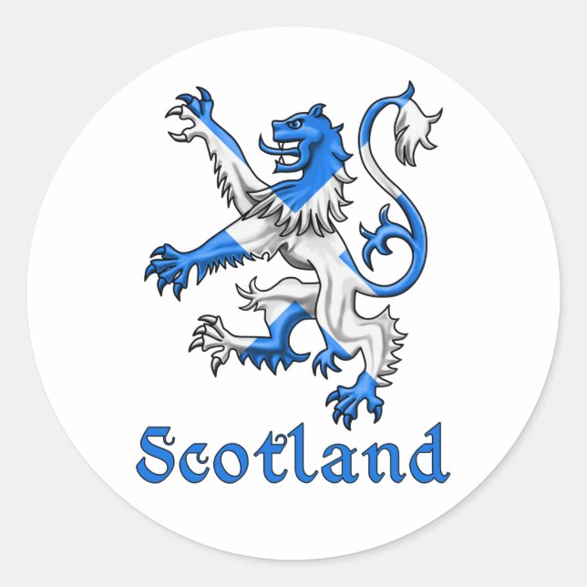 Scotland Lion Rampant Classic Round Sticker (Front)
