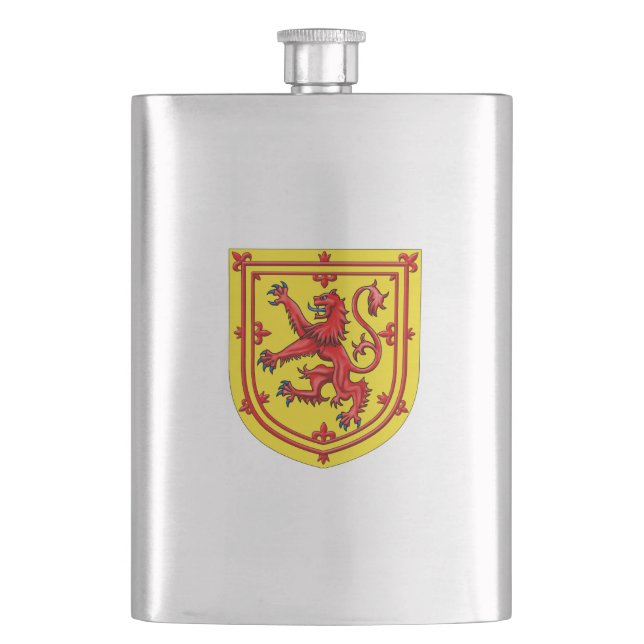 Scotland Lion Rampant Coat Of Arms Flask (Front)