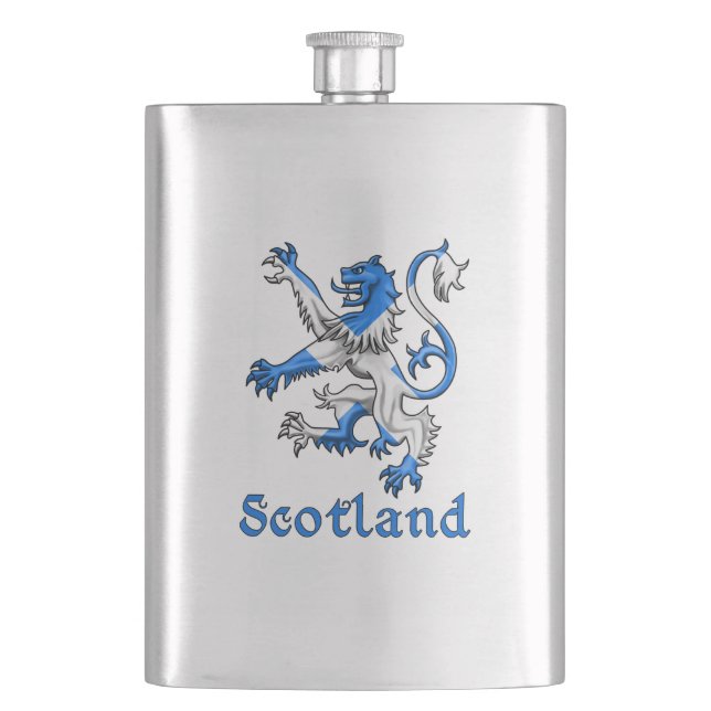 Scotland Lion Rampant Hip Flask (Front)