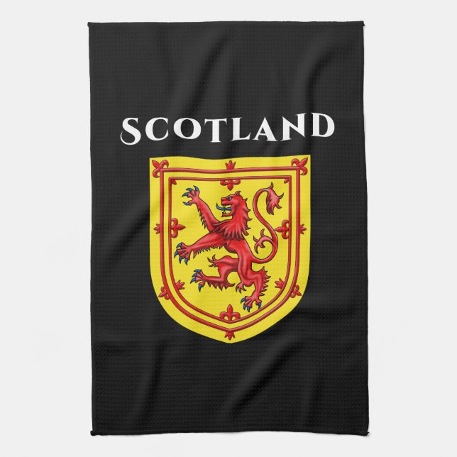 Scotland Lion Rampant Kitchen Towel (Vertical)