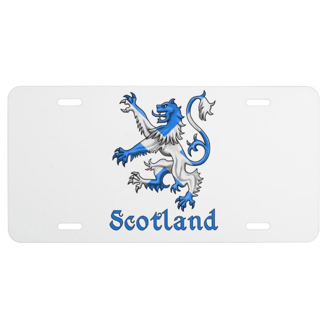 Scotland Lion Rampant License Plate (Front)