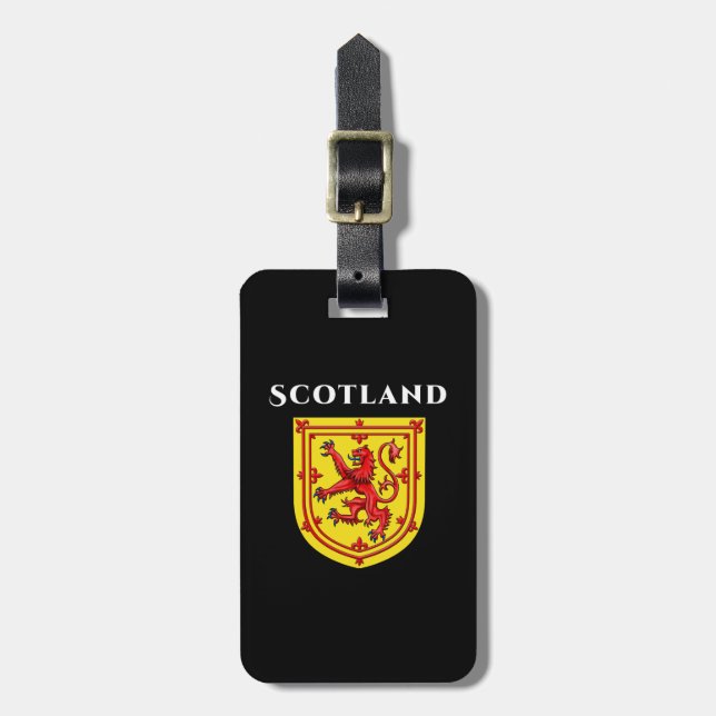 Scotland Lion Rampant Luggage Tag (Front Vertical)