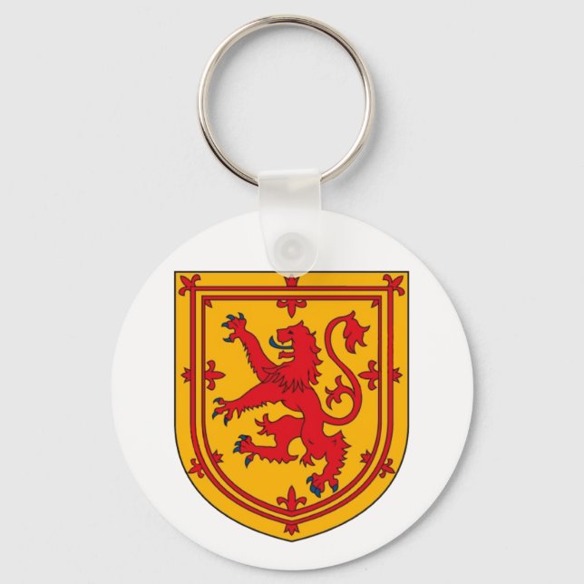 Scotland Lion Rampant Shield Keychain (Front)