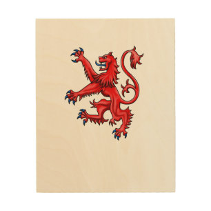 Scotland Lion Rampant Wood Wall Art