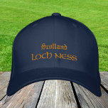 Scotland & LOCH NESS fashion / Scottish Monster Embroidered Baseball Cap<br><div class="desc">Embroidered Hats: Scotland & Loch Ness (Nessie monster) fashion baseball / trucker hats for Scottish patriots - love my country,  travel,  holiday / sports fans</div>