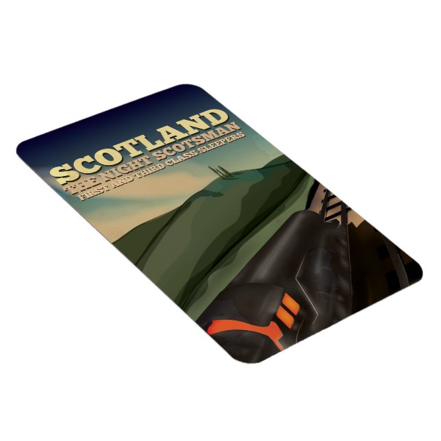 Scotland Locomotive Travel Poster Magnet (Right Side)