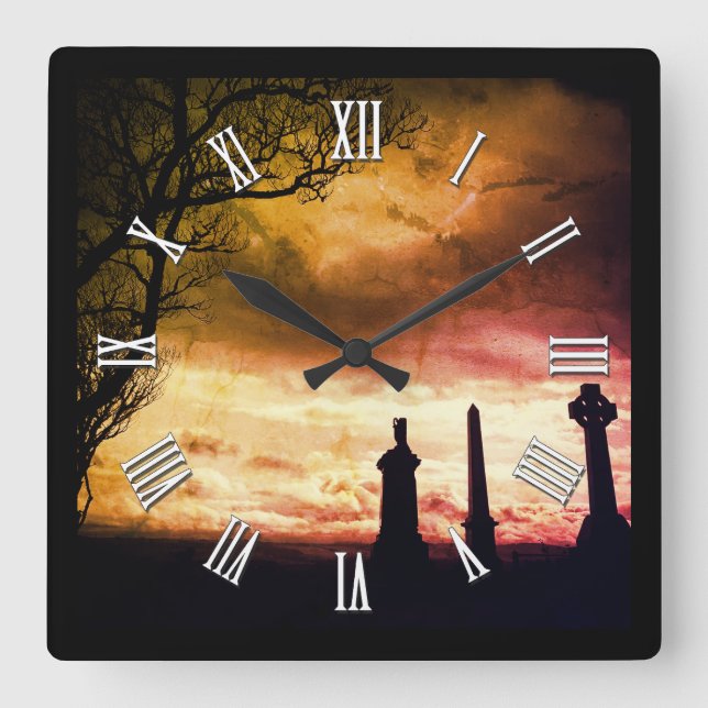 Scotland, Magic Skies & Celtic Highlands / Scots Square Wall Clock (Front)