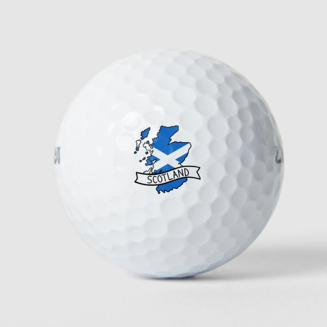 Scotland Map Golf Balls (Front)