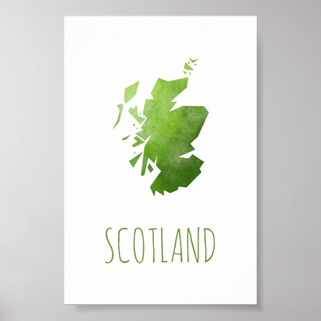Scotland Map Poster (Front)