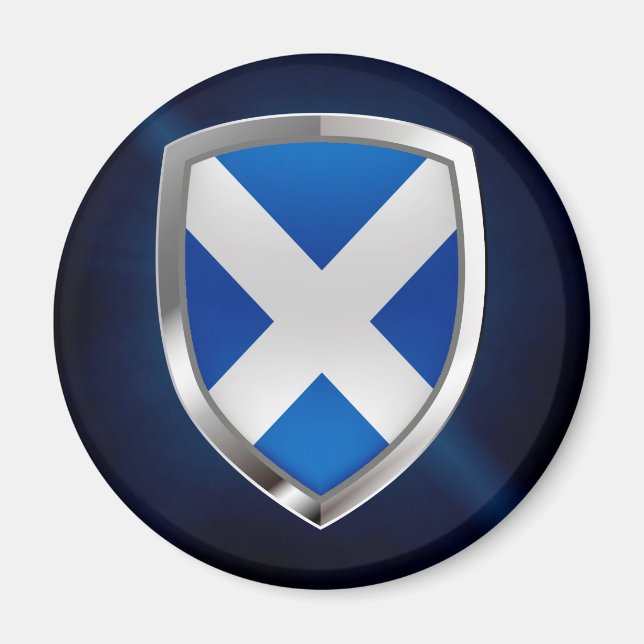 Scotland Metallic Emblem Magnet (Front)