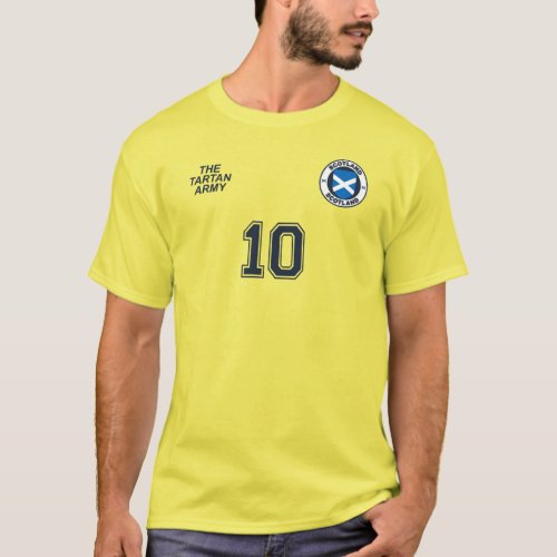 Scotland National Football Team Soccer Retro  T_Shirt