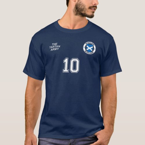 Scotland National Football Team Soccer Retro T_Shirt