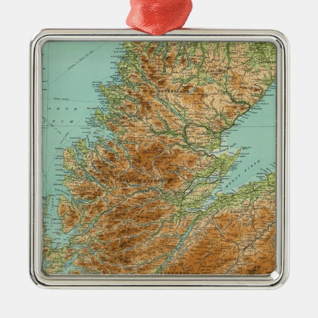 Scotland northern section metal ornament (Front)