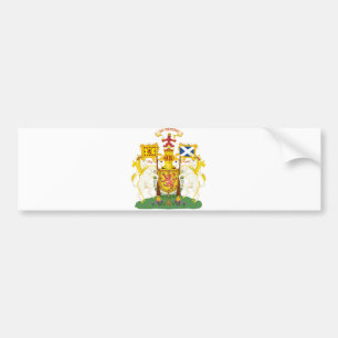 Scotland Official Coat Of Arms Heraldry Symbol Bumper Sticker