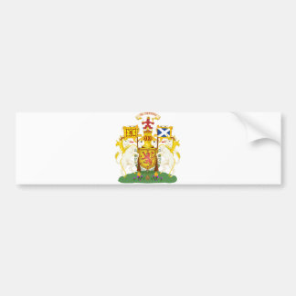 Scotland Official Coat Of Arms Heraldry Symbol Bumper Sticker