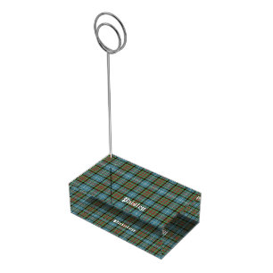 Scotland Paisley District Tartan Personalized Place Card Holder