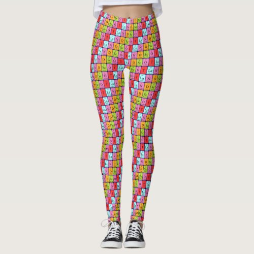 Scotland patriotic periodic table leggings 13