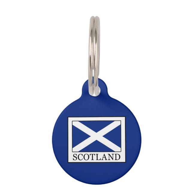 Scotland Pet Name Tag (Front)