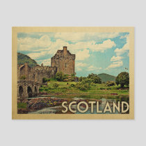 Scotland Postcard Castle Vintage Travel