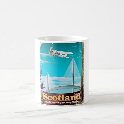 Scotland Queensferry Crossing travel poster Coffee Mug