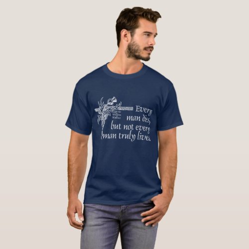 Scotland Quote Sir William Wallace Thistle T_Shirt