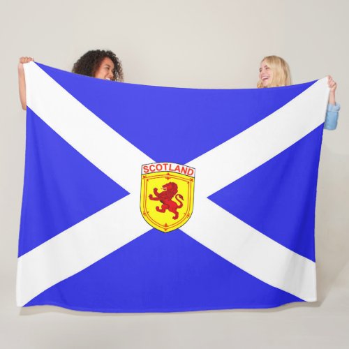 Scotland  Rampant lion  Ancient flag of Scotland Fleece Blanket