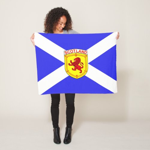 Scotland  Rampant lion  Ancient flag of Scotland Fleece Blanket