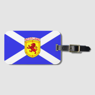Scotland, Rampant lion, Ancient flag of Scotland Luggage Tag