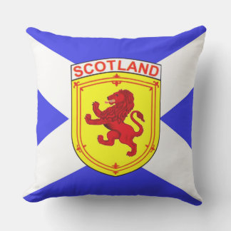 Scotland, Rampant lion, Ancient flag of Scotland Outdoor Pillow