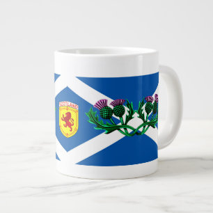 Scotland, Rampant lion, Ancient flag, thistle Giant Coffee Mug