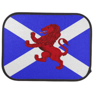 Scotland Rampant lion, Andrew's flag, emblem Car Floor Mat