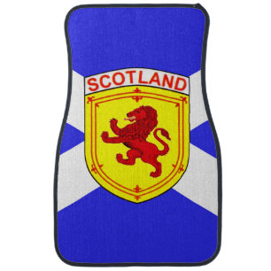 Scotland Rampant lion, Andrew's flag, emblem Car Floor Mat
