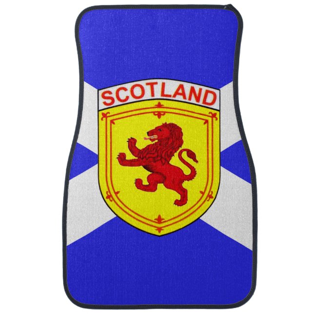Scotland Rampant lion,  Andrew's flag, emblem Car Floor Mat (Front)