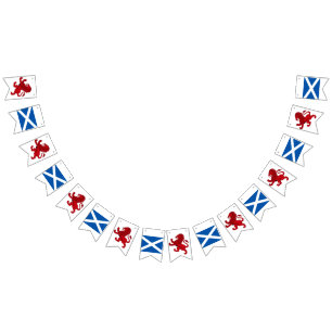 Scotland Rampant lion banner, St. Andrew's flag